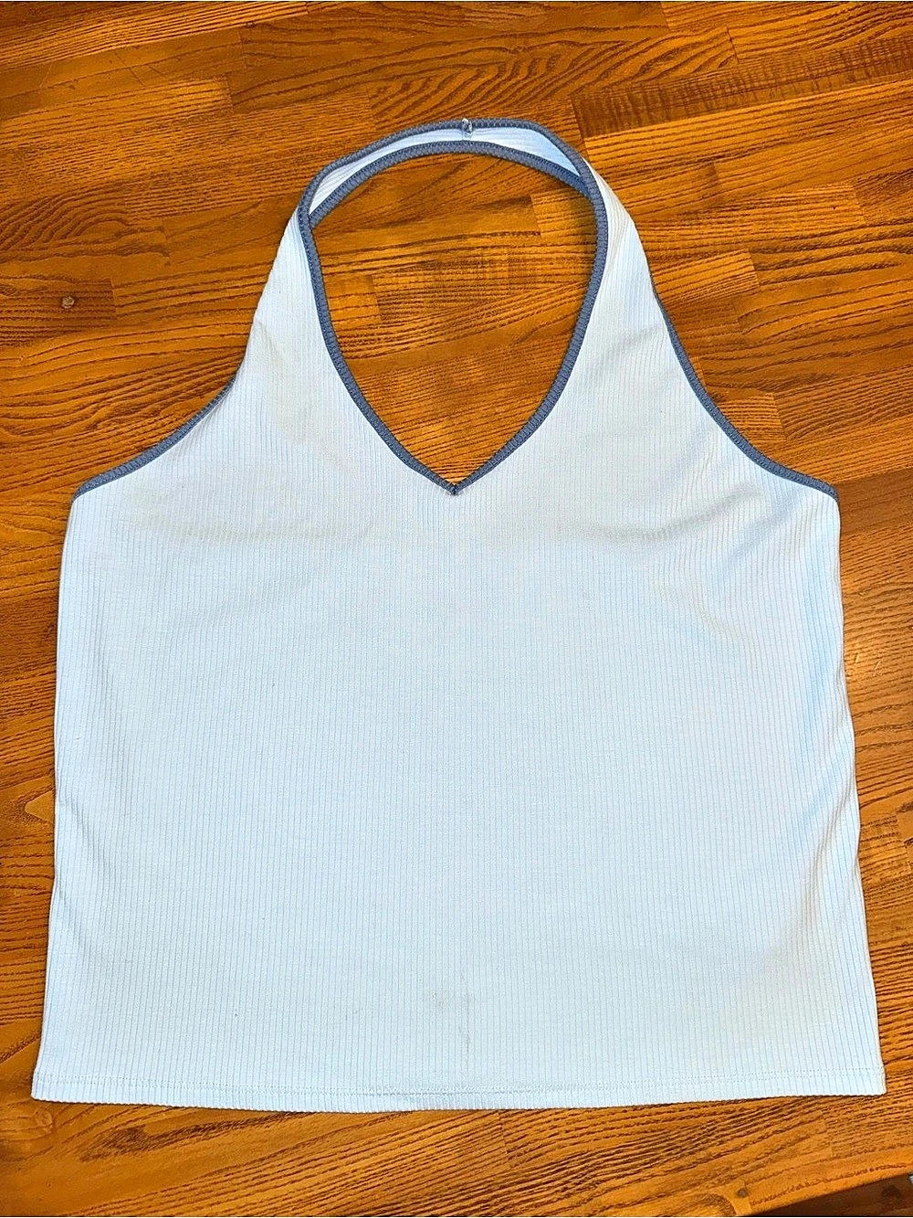 American Eagle Ribbed Racerback Tank Top in Blue Size XL (16/18) Brand New